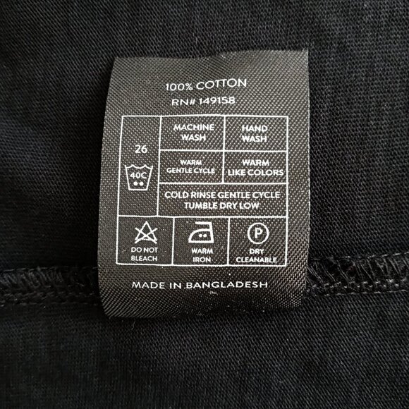 Craft + Flow Mens Crew Neck T-Shirt Black Cotton Tropical Short Sleeves Size 2XL - Picture 10 of 10